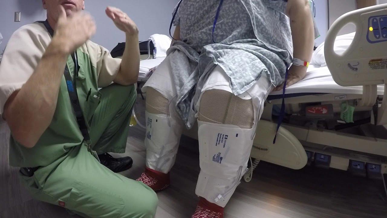 The bilateral simultaneous knee replacement