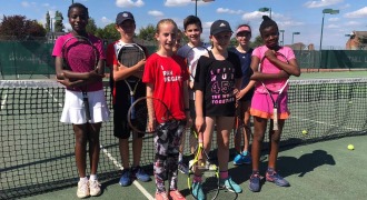 Gatwick Park Hospital serve up an ace for young tennis players