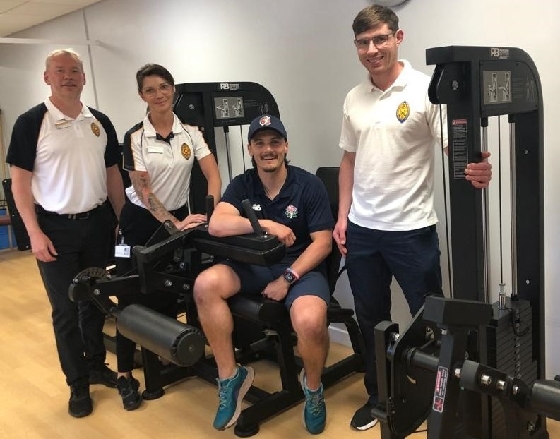 New physiotherapy facilities unveiled at Spire Cheshire Hospital by Lancashire County cricketer Rob Jones