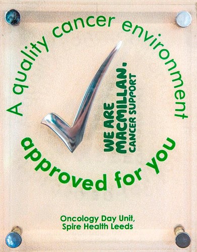 Macmillan Quality Environment Mark Spire Leeds