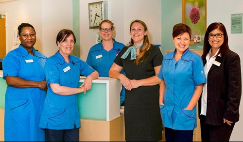 Oncology nurse team at Spire Leeds