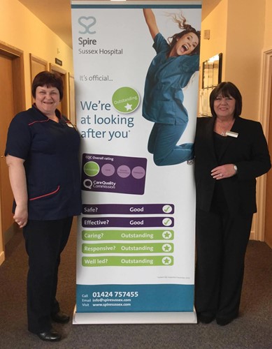Penny Masters (Matron) and Linda Dineen (Hospital Director)
