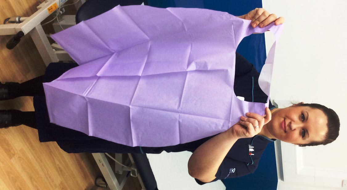 Little Aston Hospital pioneers new 'modesty' apron