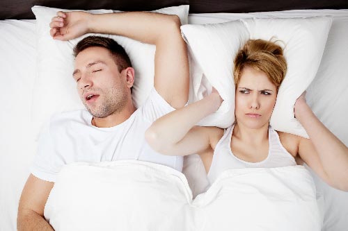 Stop snoring to get a sound nights sleep