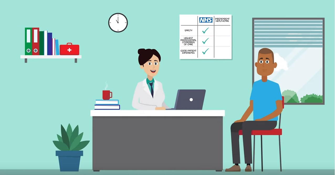 IHPN video on what to expect from independent healthcare