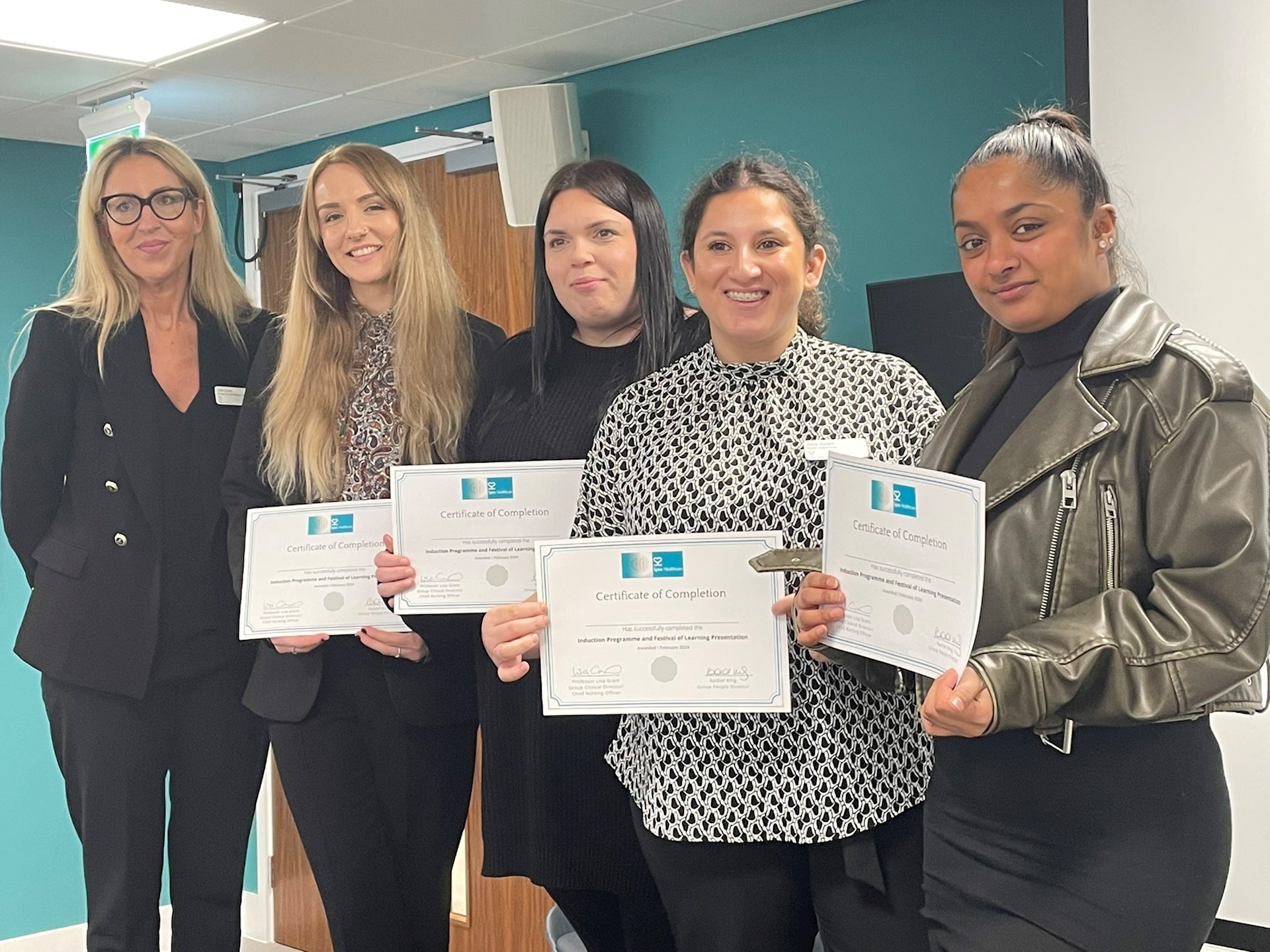 Spire Healthcare celebrates as 12 new nursing apprentices complete their first learning milestone