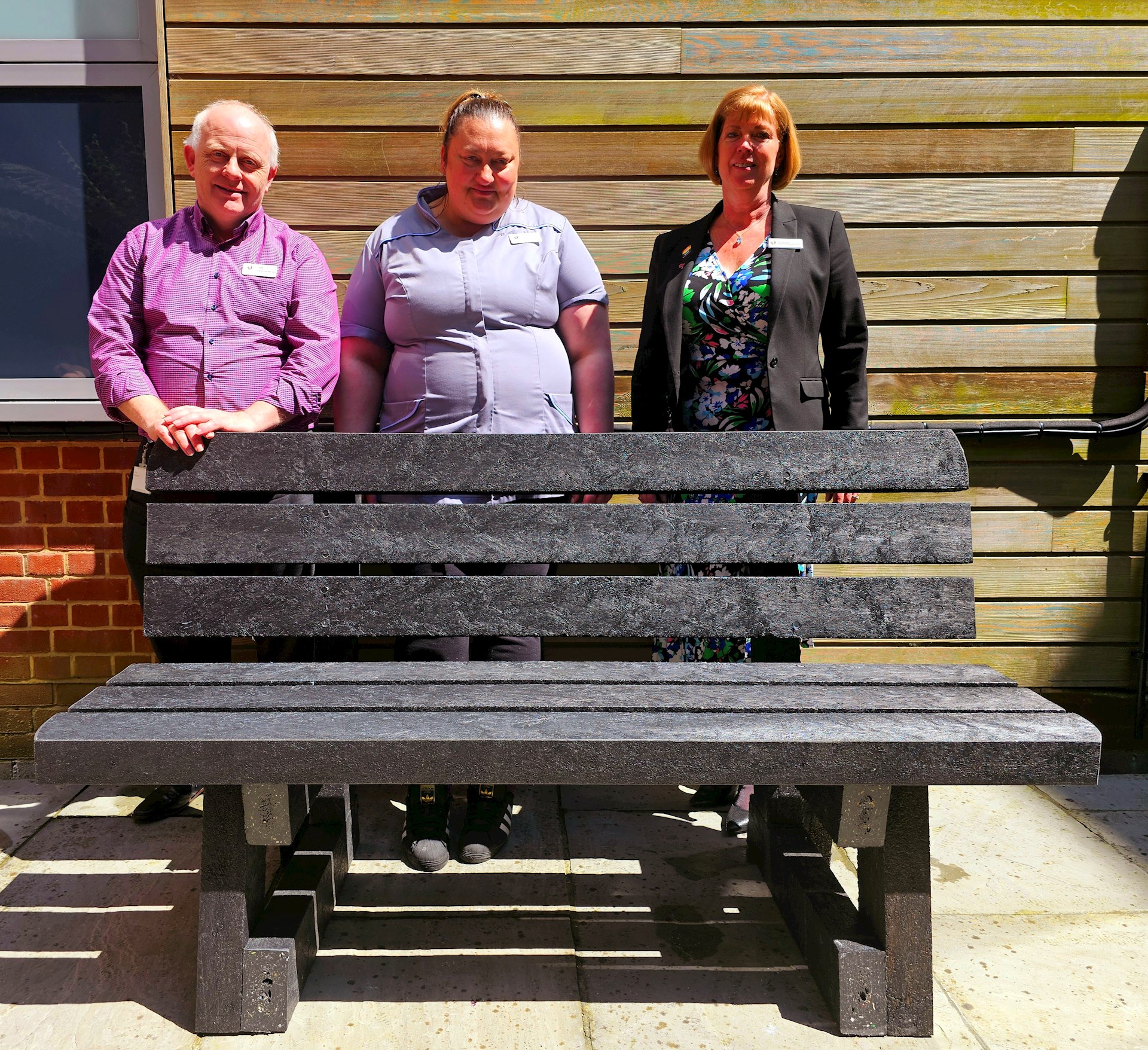 The Montefiore Hospital commissions bench made from 26kg of recycled plastic