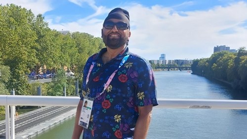 Dr Singh at the Paris Olympics