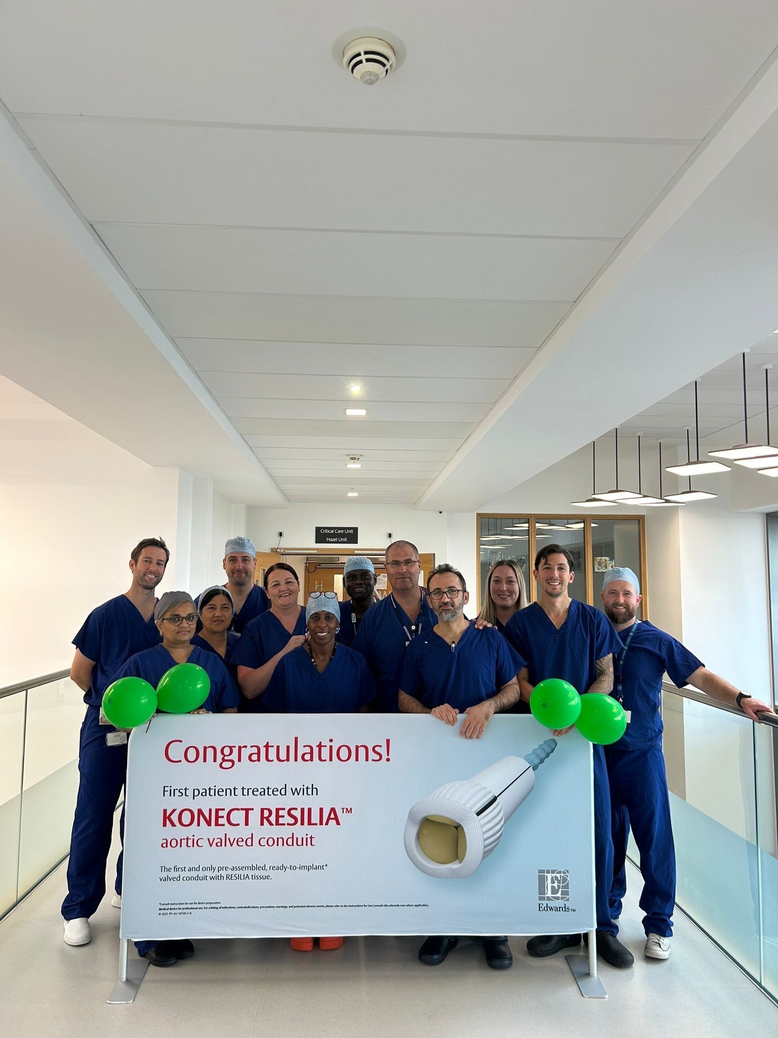 The cardiac surgery team at Spire Nottingham Hospital
