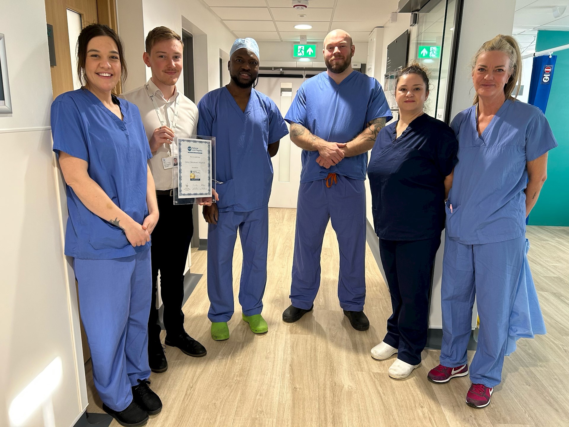 Spire Claremont Hospital recognised as an NJR Quality Data Provider