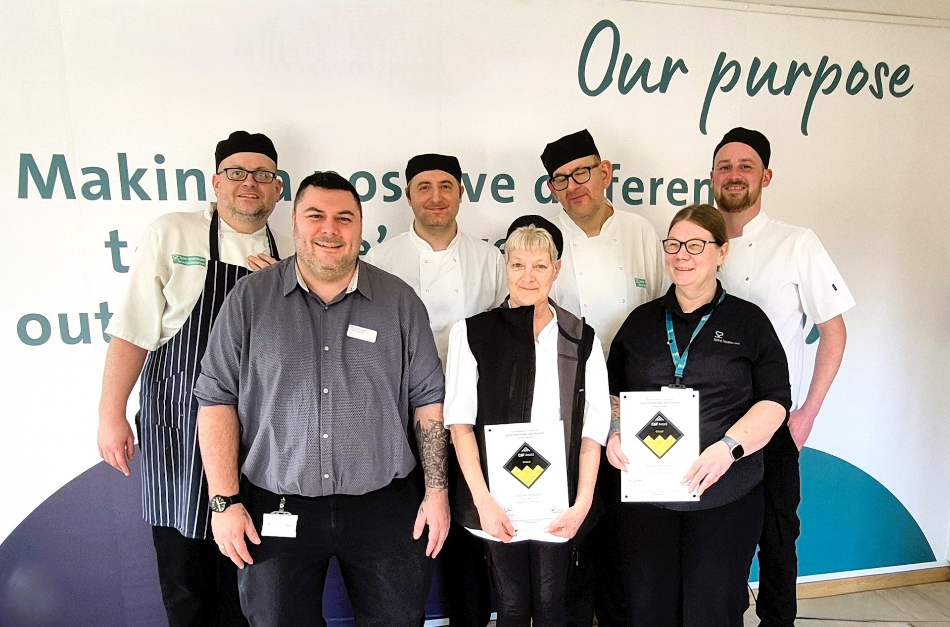 Spire Cambridge Lea Hospital achieves Gold award for their catering services
