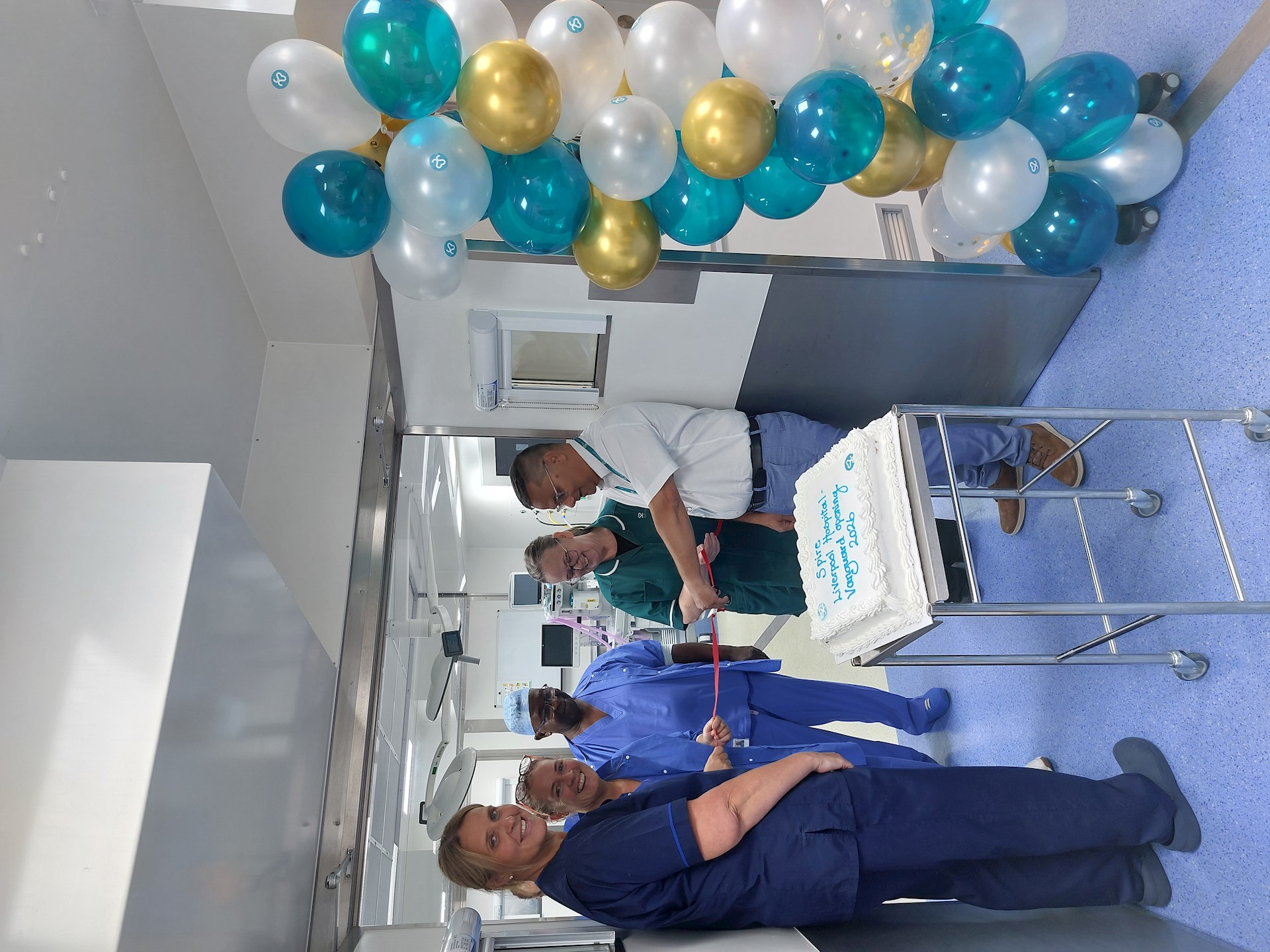 Mr Anjani Singh officially opens the new Vanguard operating theatre on Friday, October 2, joined by members of Spire Liverpool Hospital's senior management team and theatre staff.