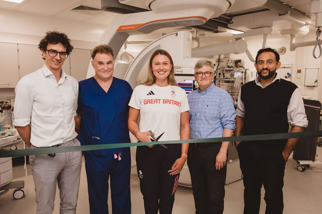 Olympic gold medallist Lola Anderson officially opens Spire Southampton Hospital's new cardiac treatment centre.